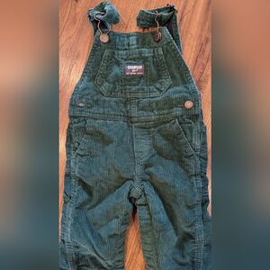Oshkosh corduroy overalls Green 6m